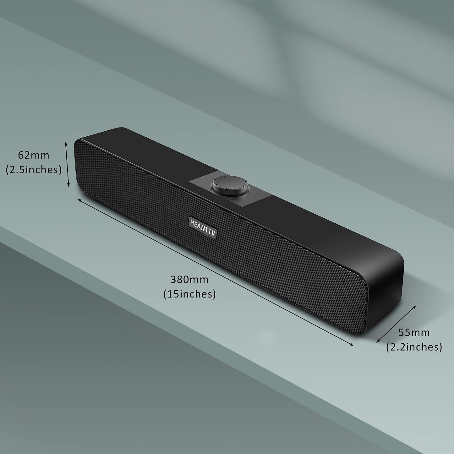 Computer Speakers for Desktop Monitors, PC Speakers, USB Powered 6W Stereo Sound