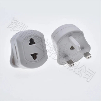 High Quality EU 2 Pin to 3 Pin UK Electric Power Shaver Toothbrush Plug Adaptor Converter Durable for Travel Socket Adapter Fuse