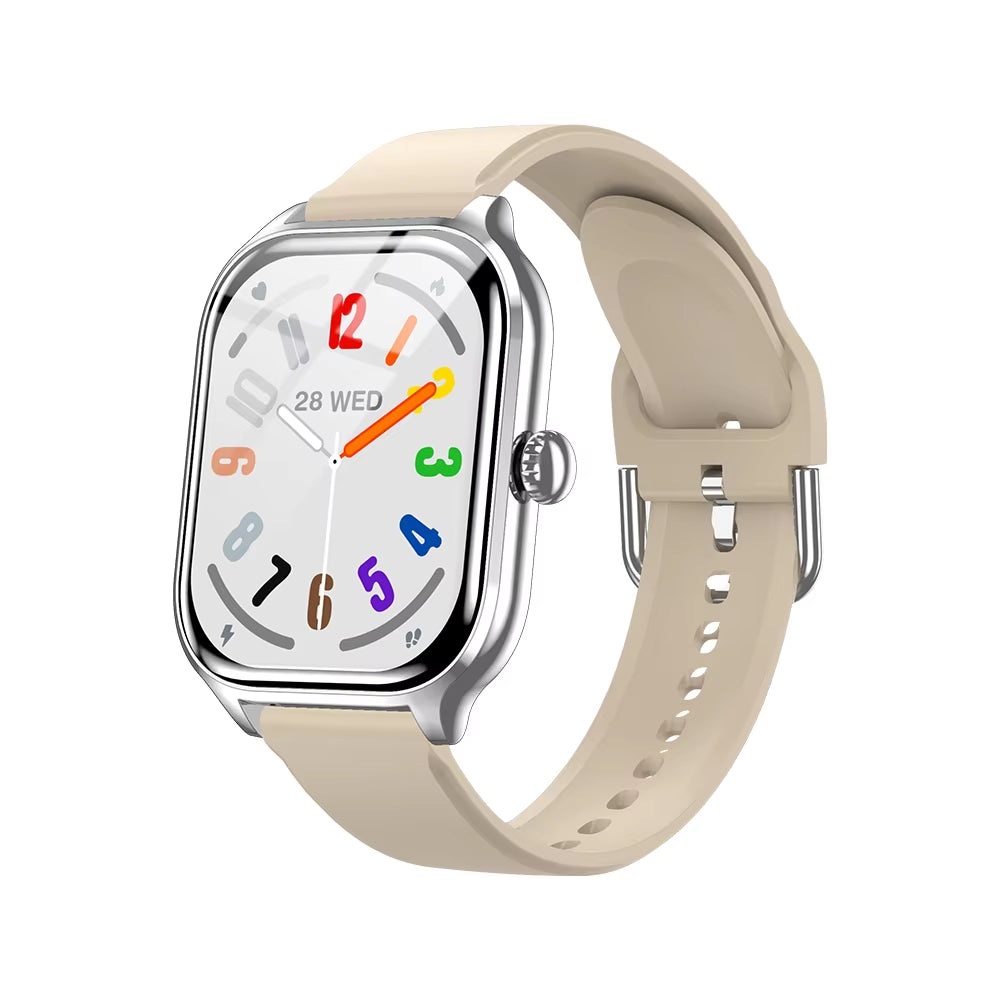 2024 New Fashion Smart Watch Heart Rate Monitor Sports Fitness Watch Waterproof Voice Call Smart Watch for Android IOS