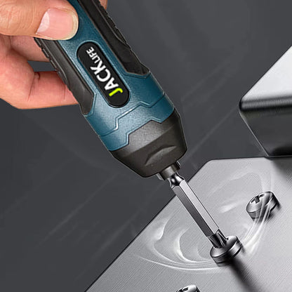 JANGKLIFE Cordless Electric Screwdriver Lithium Battery Mini Drill 3.6V Power Tools Set Household Maintenance Repair