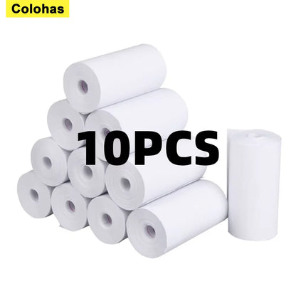 10Rolls Thermal Paper Camera Printing White Children Camera Instant Print Kids Printing Paper Replacement Accessories Parts