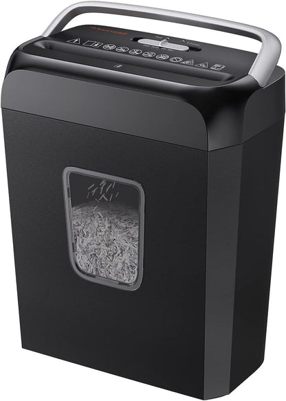 Commercial Paper Shredder Industrial 6/8 Sheet Cross Cut Heavy Duty Home Office