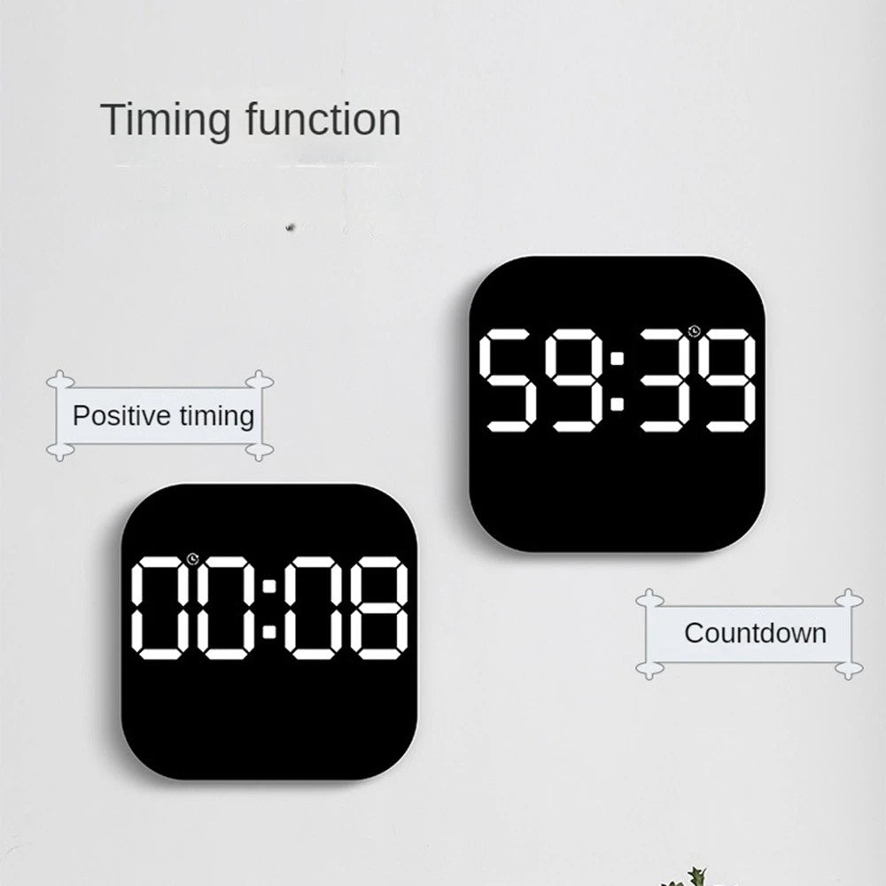 Digital Wall Clocks Temperature Date Week Dispaly Electronic Table Clock 12/24H