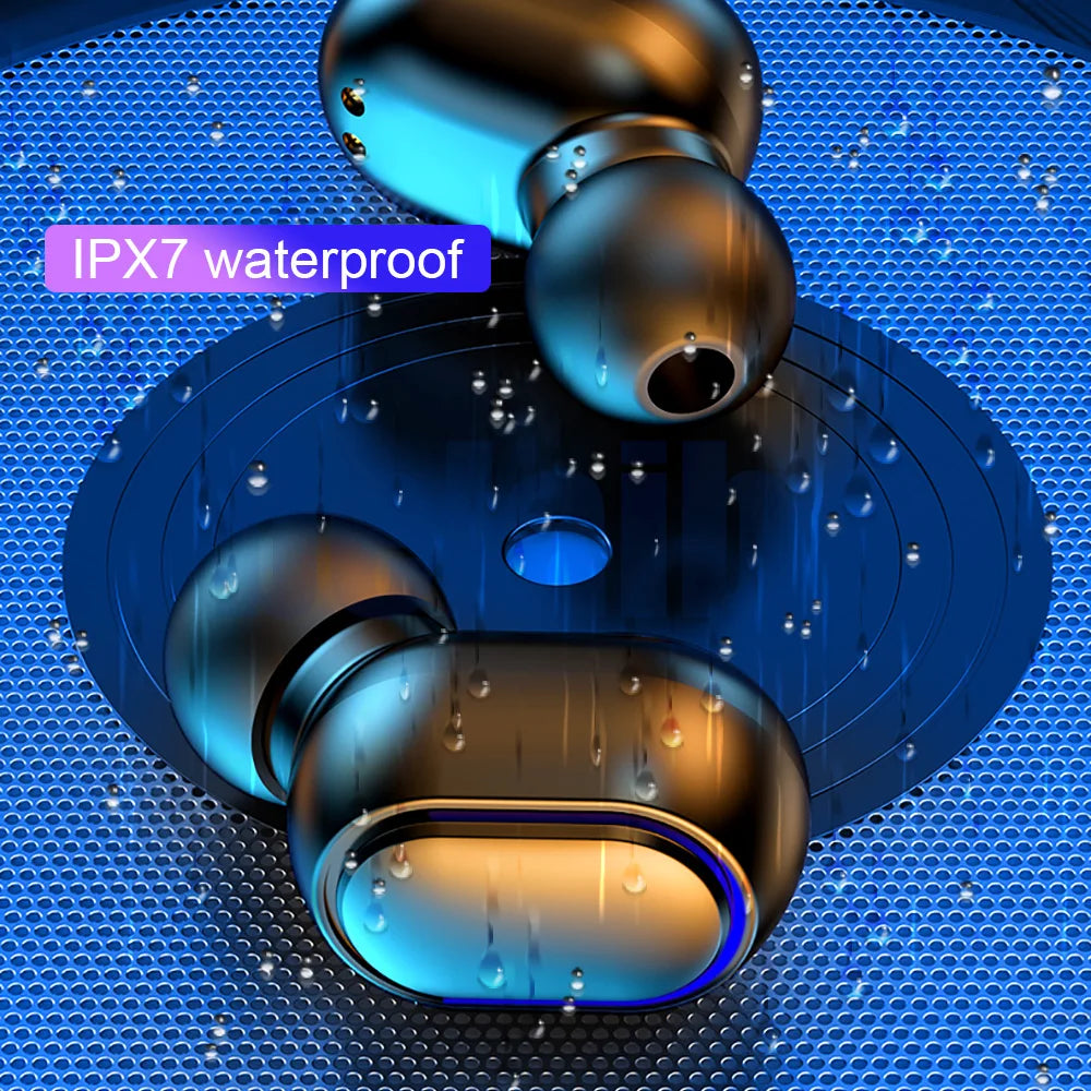 E7S TWS Wireless Headphones Bluetooth Earphone Control Sport Headset Waterproof Microphone Music Earphone Work on All Smartphone