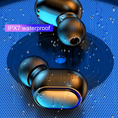 E7S TWS Wireless Headphones Bluetooth Earphone Control Sport Headset Waterproof Microphone Music Earphone Work on All Smartphone
