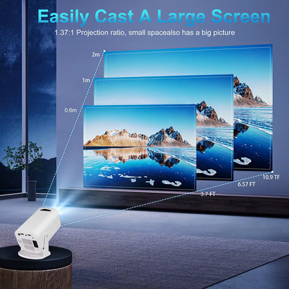 Android 14 P330W Projector HD 1080P 4K Supported Allwinner H723 BT5.3 Smart TV Office Micro Portable Wifi6 Home Theater