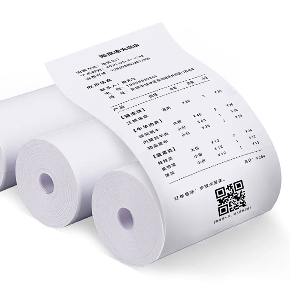10Rolls Thermal Paper Camera Printing White Children Camera Instant Print Kids Printing Paper Replacement Accessories Parts