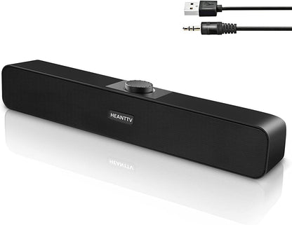 Computer Speakers for Desktop Monitors, PC Speakers, USB Powered 6W Stereo Sound