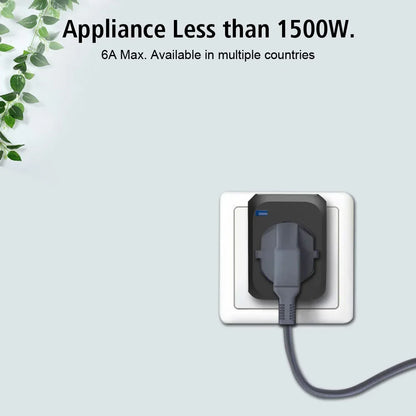 All-In-One Wall Travel Charger Adapter - US EU UK AU Plugs with 2 USB & 1 Type C, Universal for Travel