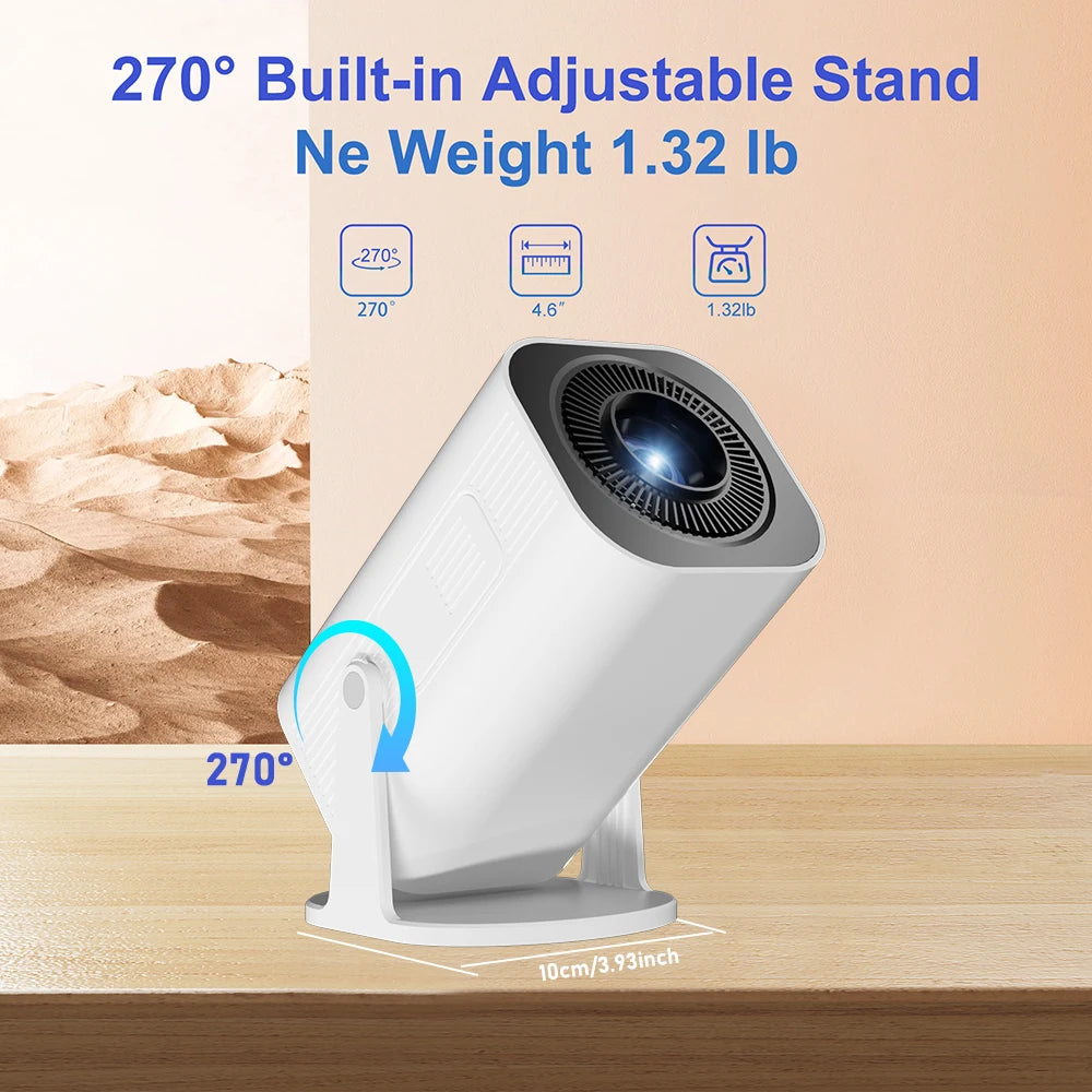 Android 14 P330W Projector HD 1080P 4K Supported Allwinner H723 BT5.3 Smart TV Office Micro Portable Wifi6 Home Theater