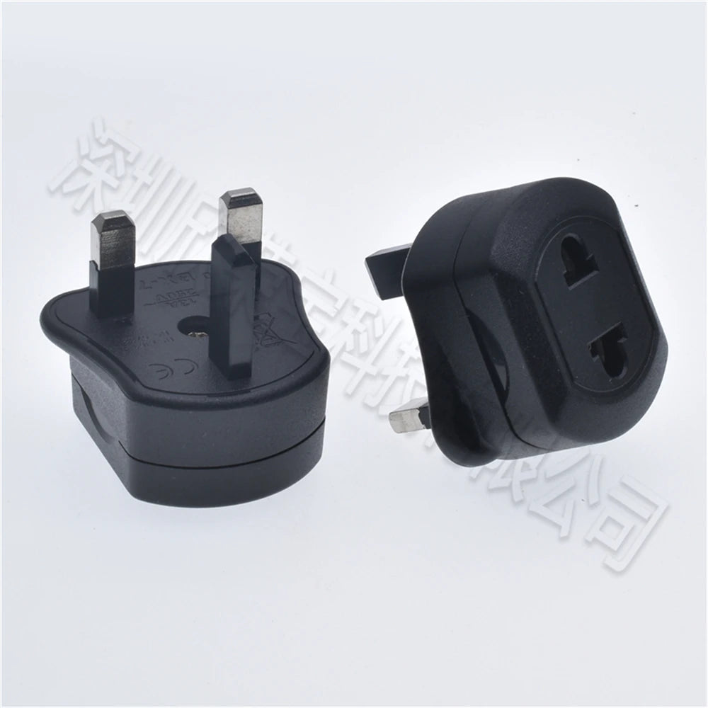 High Quality EU 2 Pin to 3 Pin UK Electric Power Shaver Toothbrush Plug Adaptor Converter Durable for Travel Socket Adapter Fuse