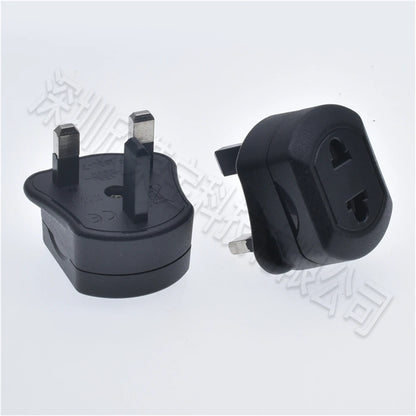 High Quality EU 2 Pin to 3 Pin UK Electric Power Shaver Toothbrush Plug Adaptor Converter Durable for Travel Socket Adapter Fuse